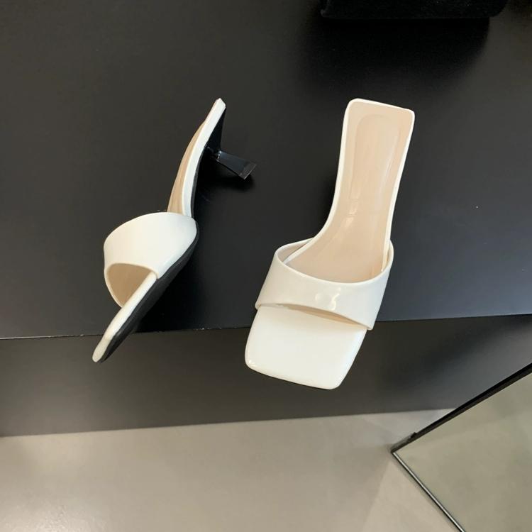 Mode Neu Sommer Mode Offene Zehen Seide Damen Slipper Slip-on Elegant Dünn Niedriger Absatz Kleid Damen Pantoletten Schuhe Zapatos De Mujer