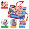 26-key Keyboard Keychain Clear Key Sounds Press Button Toy Keyboard Fidget Toy  Bag Ornament