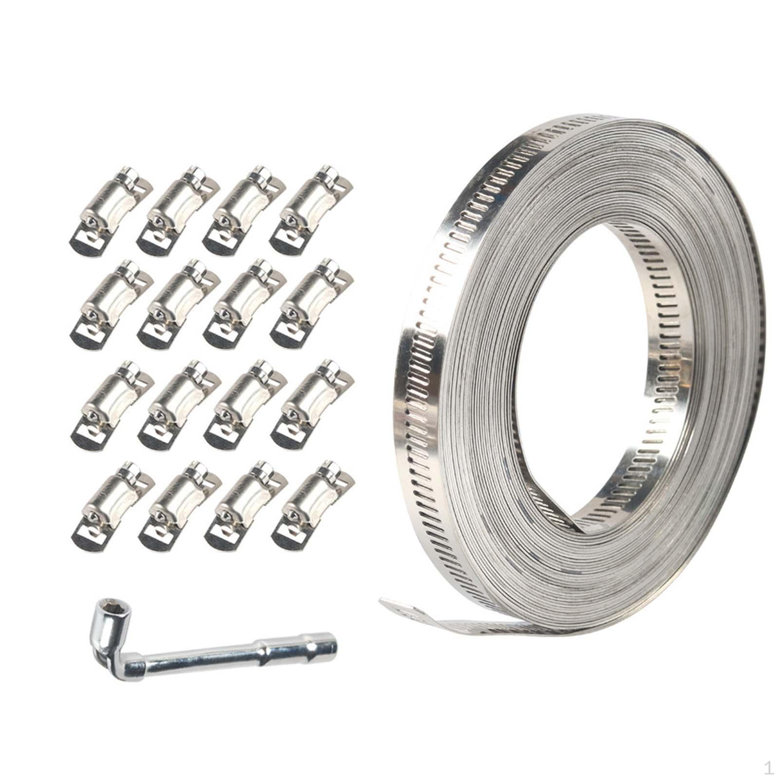 

Комплект хомутов из нержавеющей стали для обустройства дома 10m with 16 fastener