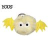 Funny Bag Decoration Halloween Bat Plush Keychain, Cute Devil Furry Pendant for Stylish Animal Print Keys, Vintage Silver Alloy Key Ring, Spooky Party