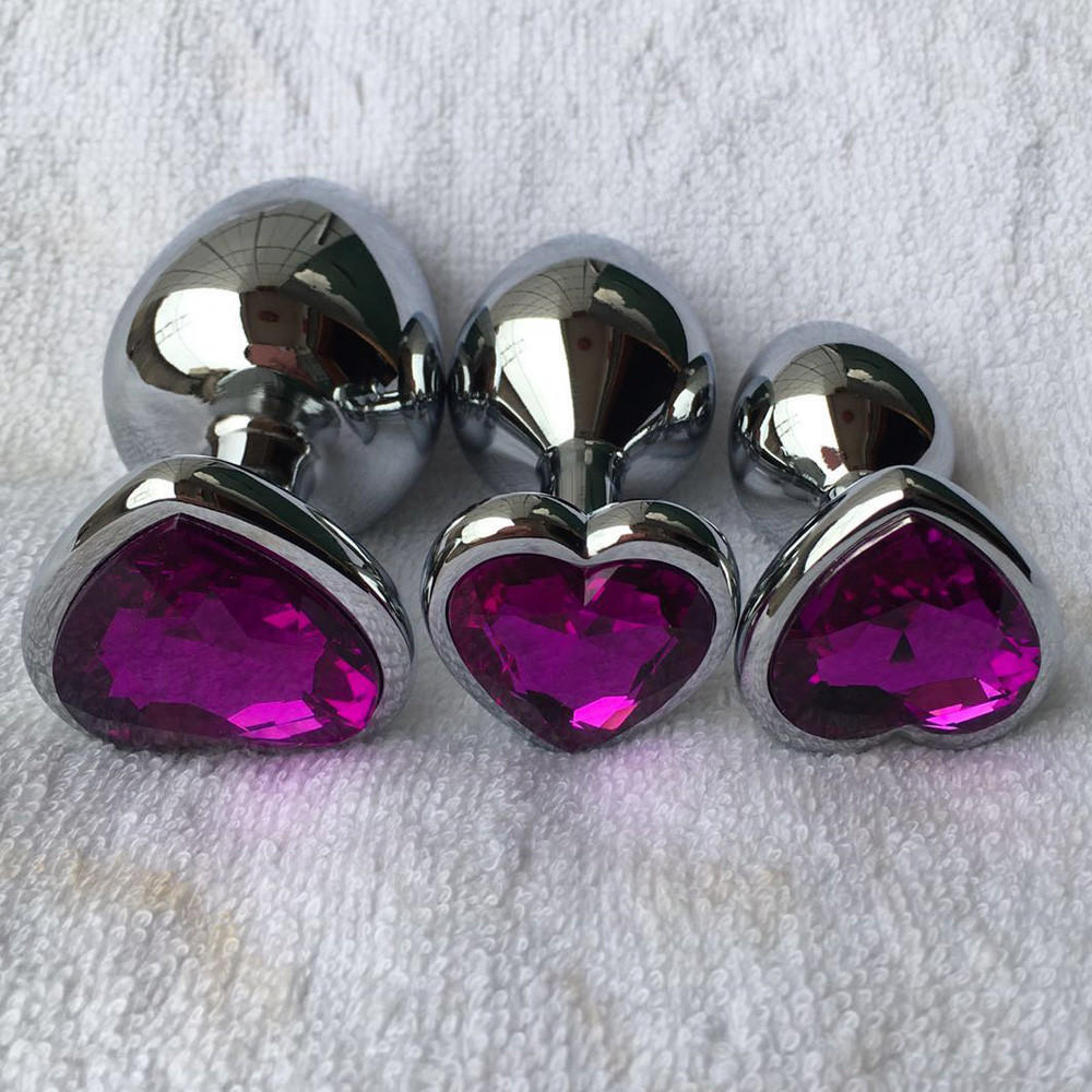  Crystal  Colour Metal Backyard Stainless Steel Plug Anal Hitch