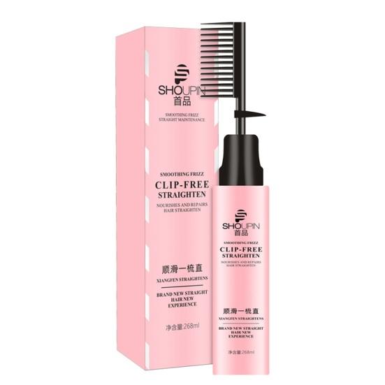 

Yousheng Hair Straighting Cream Comb Эффективная гладкая, питательная, восстанавливающая волосы, долговечный инструмент для придания формы, выпрямляющая расческа розовый