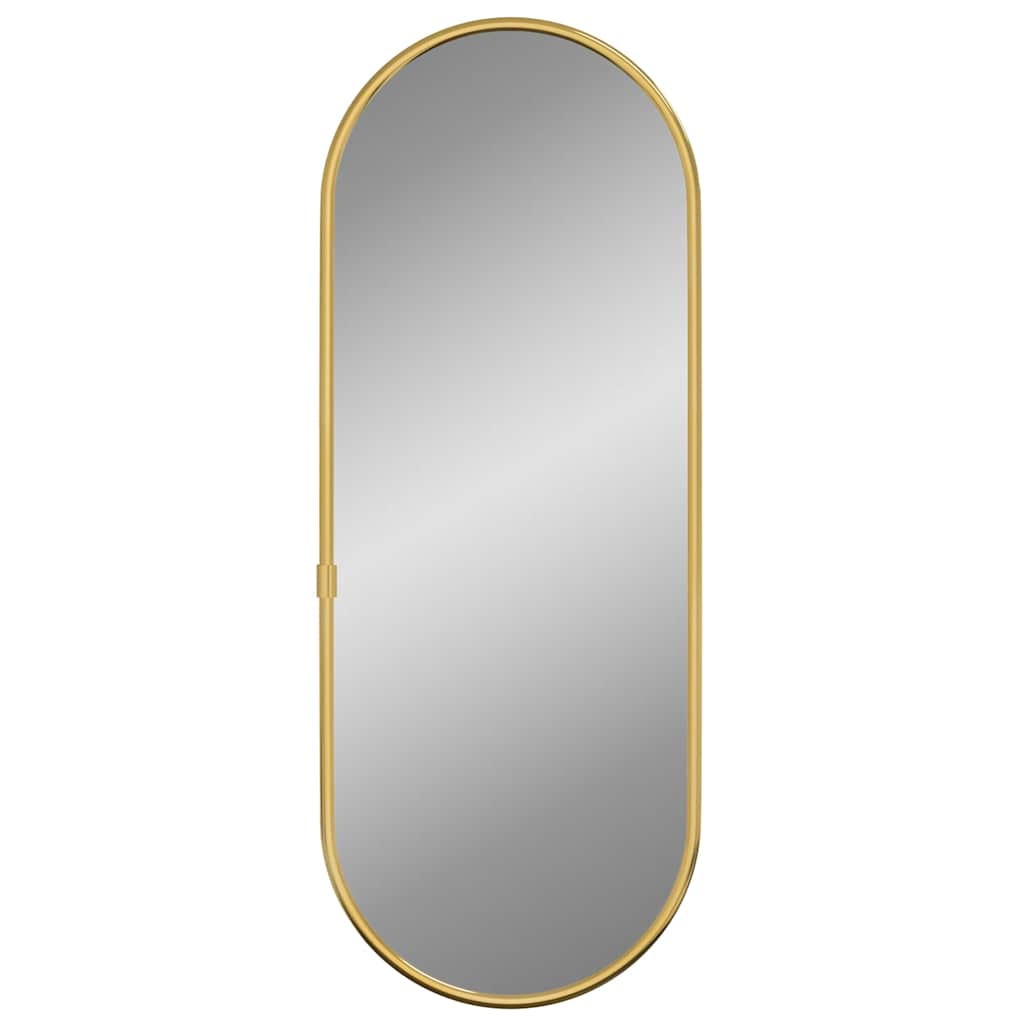 Wall Mirror Golden 40x15 cm Oval