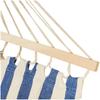 Large Garden Tourist Hammock 220x160cm Boho Stripes Cotton Strong Deckchair