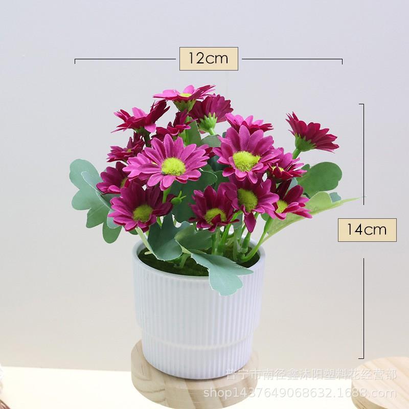 Artificial Daisy Silk Flowers Set Home Decor Table Centerpiece Living Room Dining Arrangement