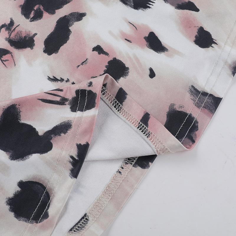 Autumn Dress Women's Elegance Slim Leopard Print High Neck Halter Dress