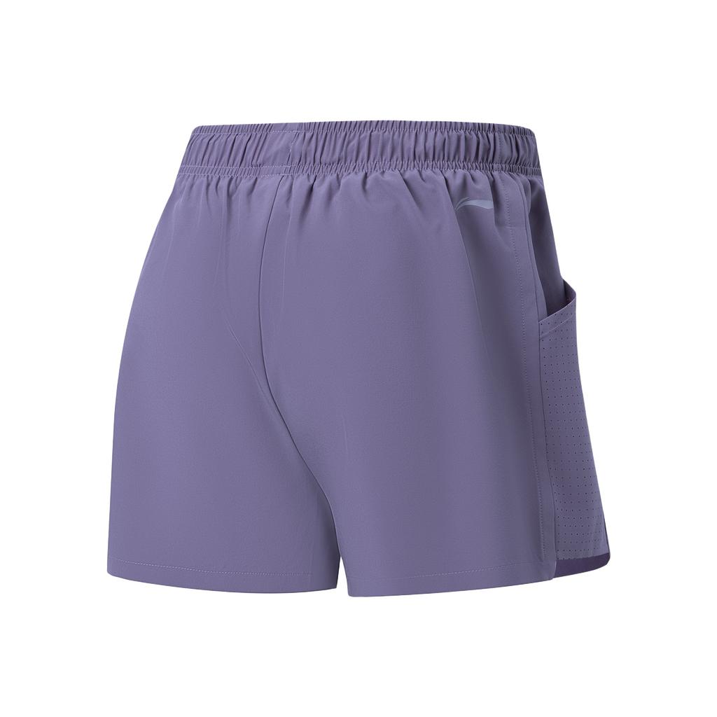 Série Fitness Li Ning Lettre Logo Short Décontracté de Sport Short Femme AKSW492-3