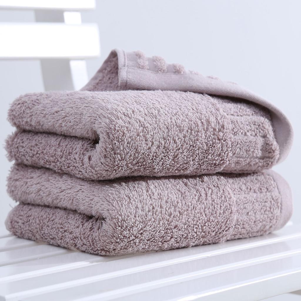 Towel Pure Cotton Plain Color Thickened Plush Water Moisture-wicking Egyptian Combed Velvet Cotton Durable Durable
