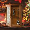Key Organizer Wooden Key Cabinet Wall Box Beautiful Durable Retro Acrylic Door Key Storage Box