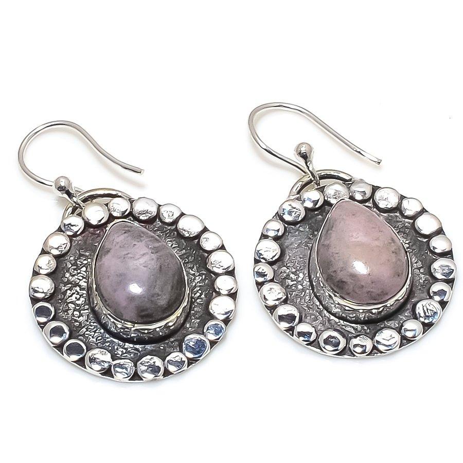 

Phosphodorite Gemstone Handmade 925 Silver Jewelry Earring 1.38 JCE481-27