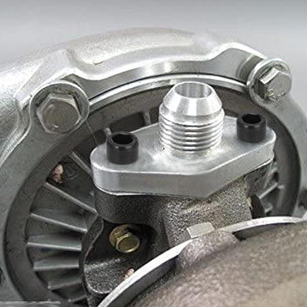 Adaptér příruby pro zpětný tok/odtok oleje turba AN10 pro TOYOTA LEXUS 1JZ 2JZ GTE