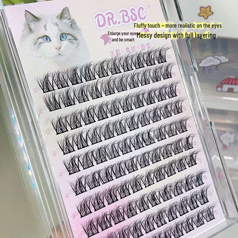 

Норковые бархатные самоклеящиеся 3D накладные ресницы - натуральный 5D детский изогнутый лисий дизайн