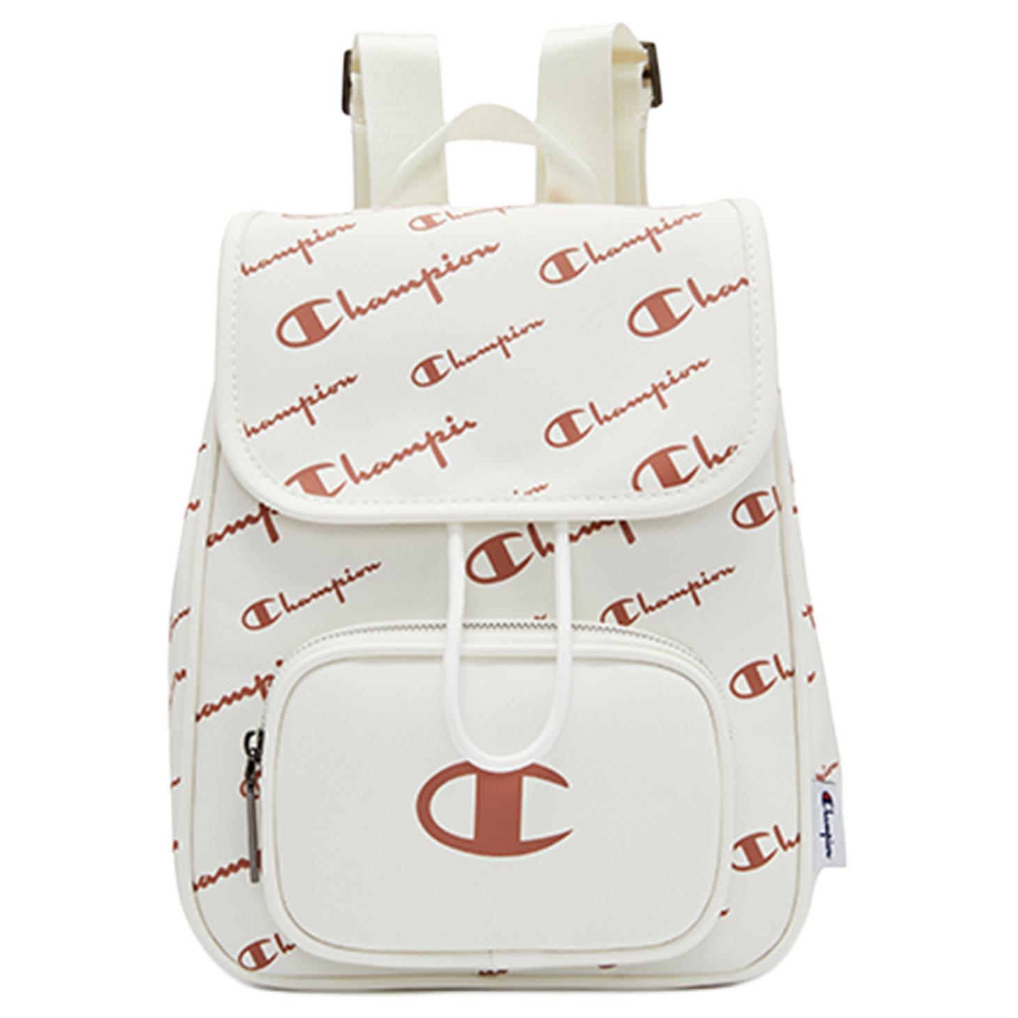 Champion FW24 Letter Pattern Versatile Casual Daily PU Backpack Unisex Backpack U5AACPU64 Blue Agate
