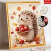 Animal Pearl Painting Handmade DIY Autumn Hedgehog Pearl Art Painting Stickers Home Decoration Gift