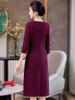 Mother-in-law Beaded Lace Plus Size Dress 2026: Spring/Autumn Banquet & Wedding Evening Gown