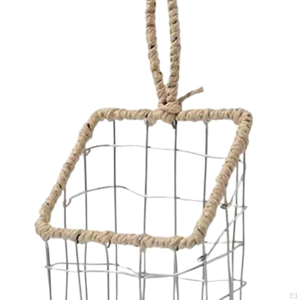 Hanging Storage Basket Rack Decors with Hook Shelf Holder for Dormitory