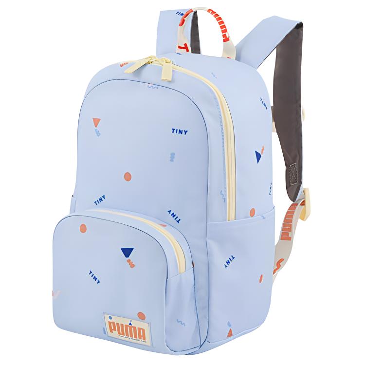 Puma X Tiny Collaboration Logo Print Zipper Fabric Backpack Women Backpack Blue 07877201 Blue 9790₽