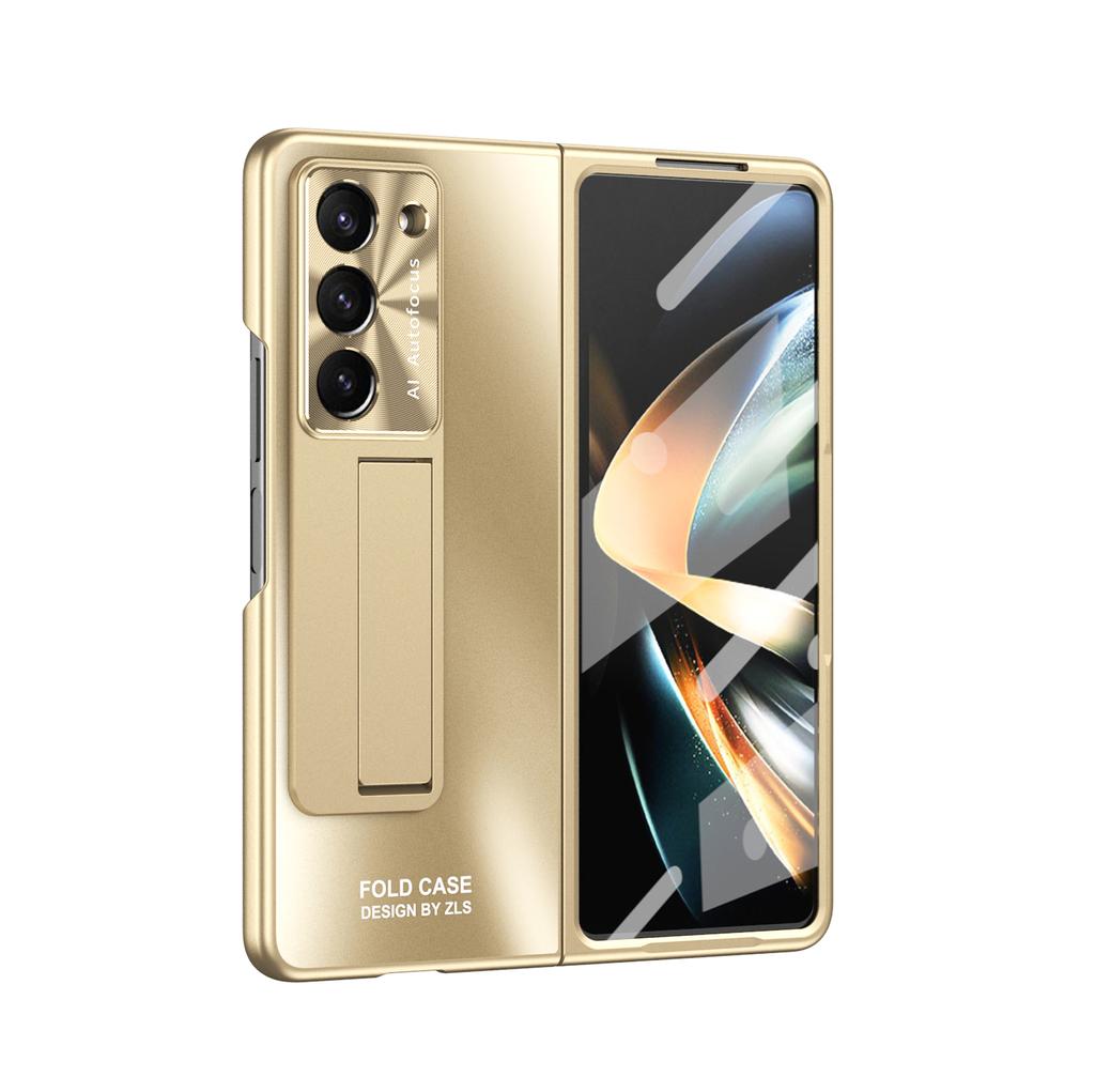 Mattierte Kunststoffhülle Slim Stifthalter Ständer Schutzfolienabdeckung für Samsung Galaxy Fold 6 5 4 3 Ständerhülle mit Halter
