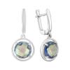 Silver Earrings with Mystic Topaz 5.713ct (2122005)