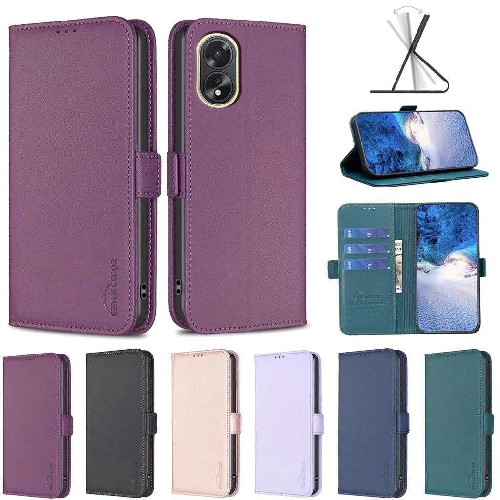 Custodia a libro in pelle per OPPO A60 4G A38 4G A18 4G A58 4G A98 5G A78 5G A78 4G A17 A57 4G A76 4G Cover con porta carte Fudda