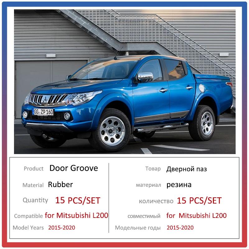 

Коврик с дверной канавкой для Mitsubishi L200 KJ Triton Strada Strakar Barbarian Fiat Fullback RAM 1200, противоскользящий резиновый коврик для ворот и чашек