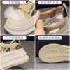 Hollow leather thick baseplate shoes summer new small breathable hole shoes sports casual sandals