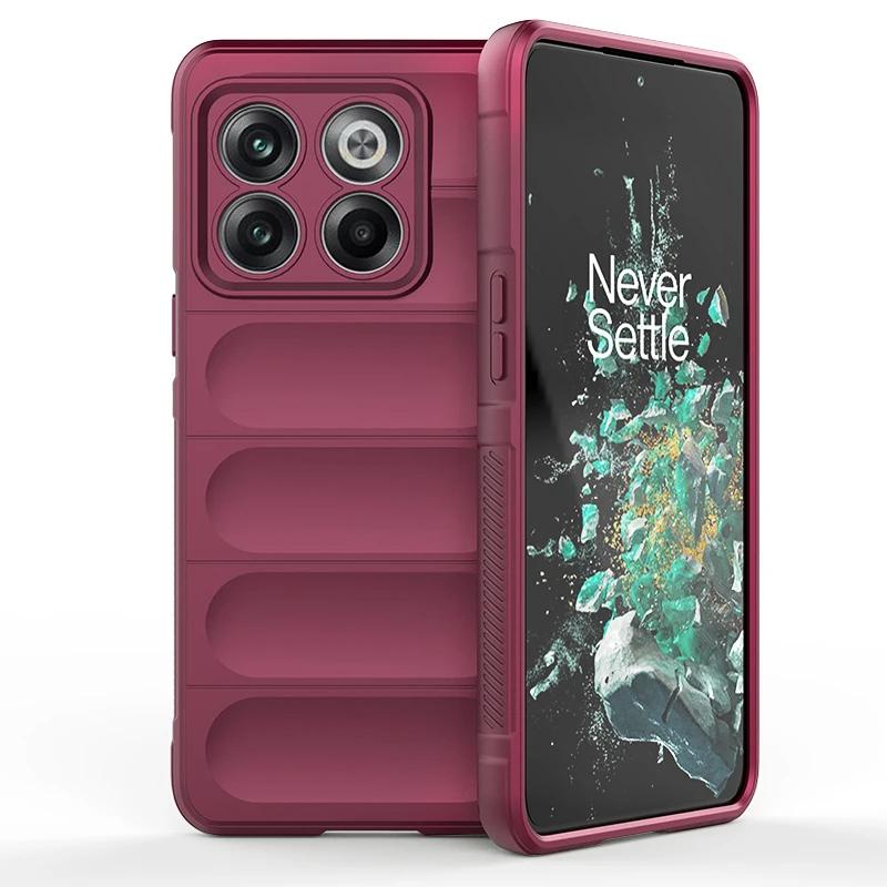 For OnePlus 10T 11 12 5G Back Cover Phone Case Soft Liquid Silicone Anti-fall Shockproof Protect Funda Coque