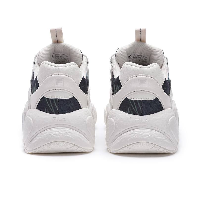 FILA Croissant Comfortable Fabric Leather Durable Low-Top Running Shoes Women sneaker White F12W441121FSB