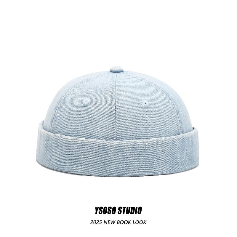 

Мужская ретро выстиранная джинсовая кепка газетчика с эффектом потертости - Уличный крутой, модный стиль, под стрижку базз . M (56-58cm)