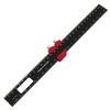 Black Precision Pocket Ruler Aluminum Alloy Adjustable Sliding Marking Gauge Woodworking Metric Layout Measuring Tool