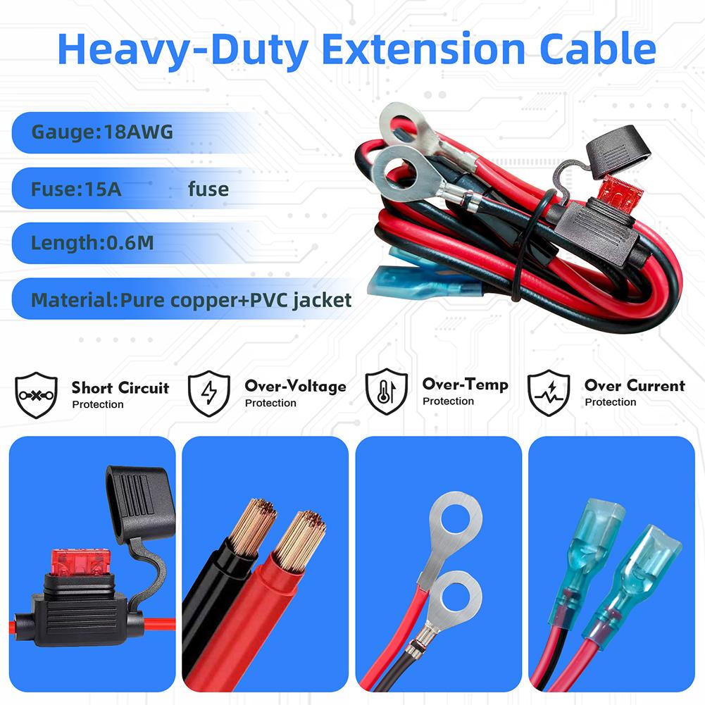 118W 12V USB Outlet Car Charger 100W PD3.0 & 18W QC3.0 Car USB Fast Charging Ports Aluminum Socket for Car RV Marine Cart