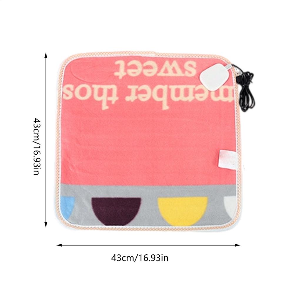 Almofada Aquecida para Assento USB para Inverno Trabalho em Casa Relaxamento Acampamento ao Ar Livre Pesca Piquenique Shows Arquibancada Esportes