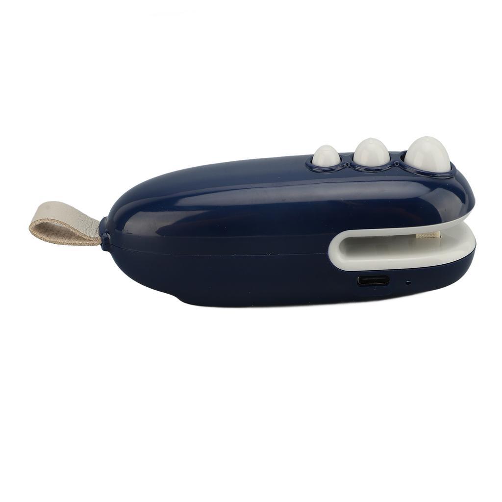 Mini Beutelversiegler Wiederaufladbarer Tragbarer Hand-Heißvakuumiervakuumierer und Schneider für Plastiktüten Snack