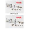 1 Set of Old Style Exterior Door Lock Set Anti-theft Door Lock Indoor Iron Door Lock with A Key Household Hardware Accessories