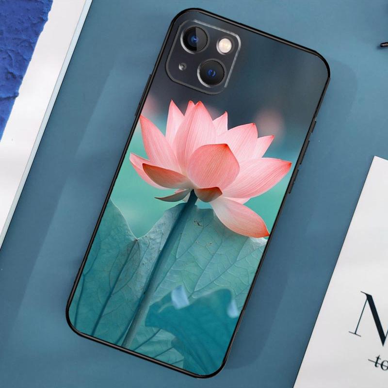 

Summer Lotus Case For iPhone 15 14 13 12 11 Pro Max X XS Max XR 7 8 Plus SE 2020 2022 Bumper Case Cover iPhone X XS