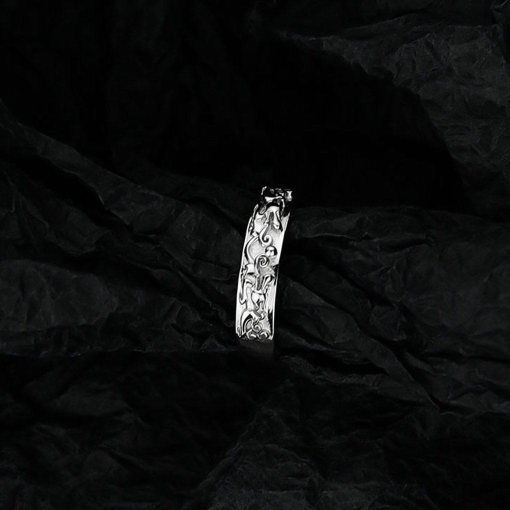 Men Ring Metal Opening Rings Decor Boyfriend Fashion Adjustable Jewelry for Dating Party Decorations Jewelries Accessory
