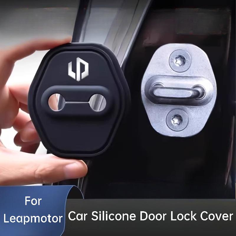 For Leapmotor B10 B01 C10 C01 C11 C16 T03 Car Silicone Door Lock Cover Anti Vibration Buffer Pad Protective Accessories