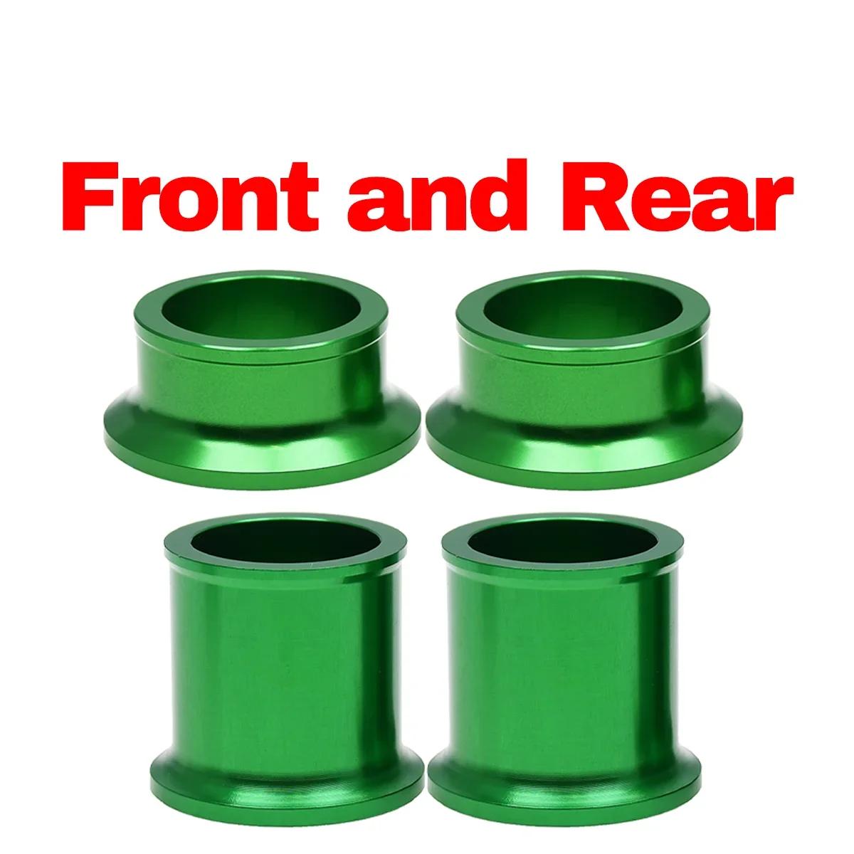 For Kawasaki KX 125 250 250F 450F KLX Motocross CNC Front Rear Wheel Hub Spacer 450R KX125 KX250 KXF250 KXF450 KLX450R 2003-2018 Front and Rear