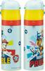 Skater Kids' Stainless Steel Water Bottle, 2-Way Design, 470ml (Direct Drinking) and 430ml (Cup Drinking), Paw Patrol 23 Design, Kid-Friendly and