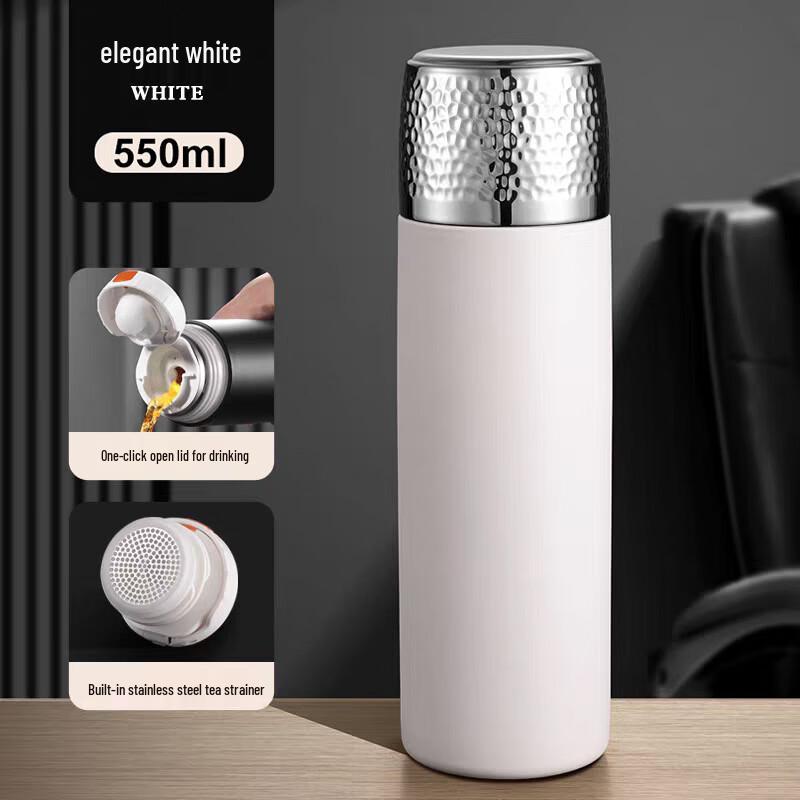 Shangqi Hammered Stainless Steel Tea Infuser Thermos