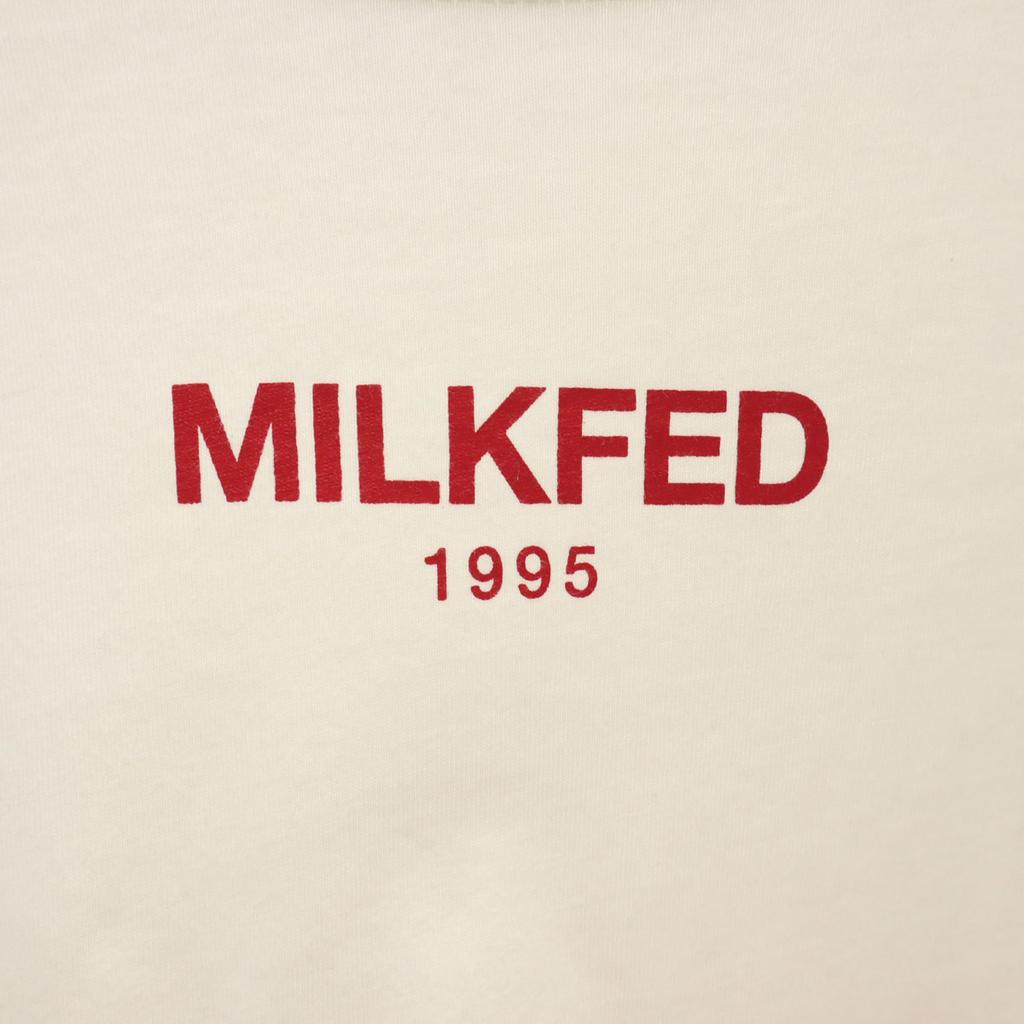 MILKFED. Short sleeve BIG silhouette T-shirt ONE white Women Used