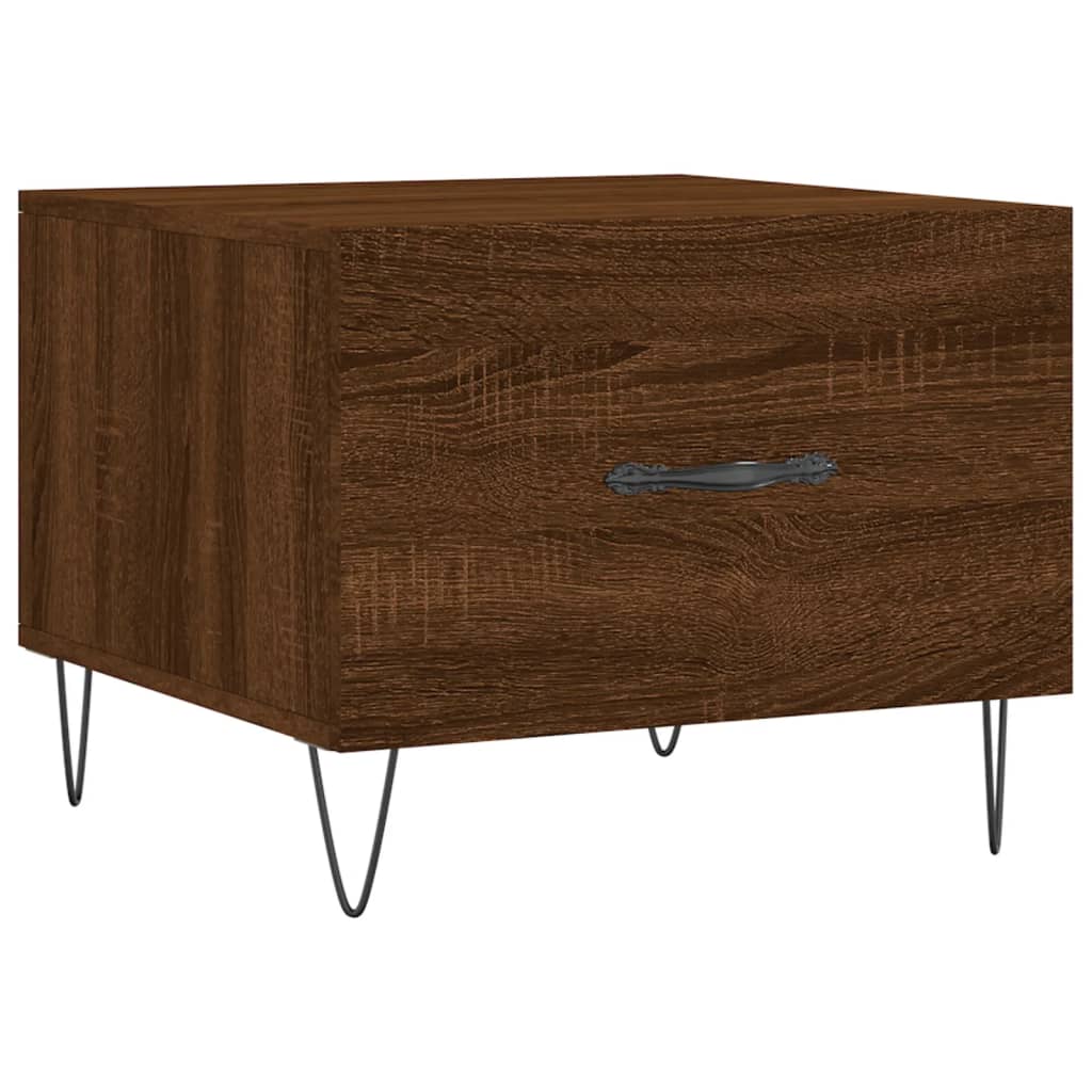 Coffee Tables 2 Pcs Brown Oak Effect 50x50x40 Cm Particleboard