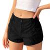 Women High Waist Denim Wide Leg Shorts Loose Fit Casual Vintage Style Button Closure with Pocket Design for Daily Wear