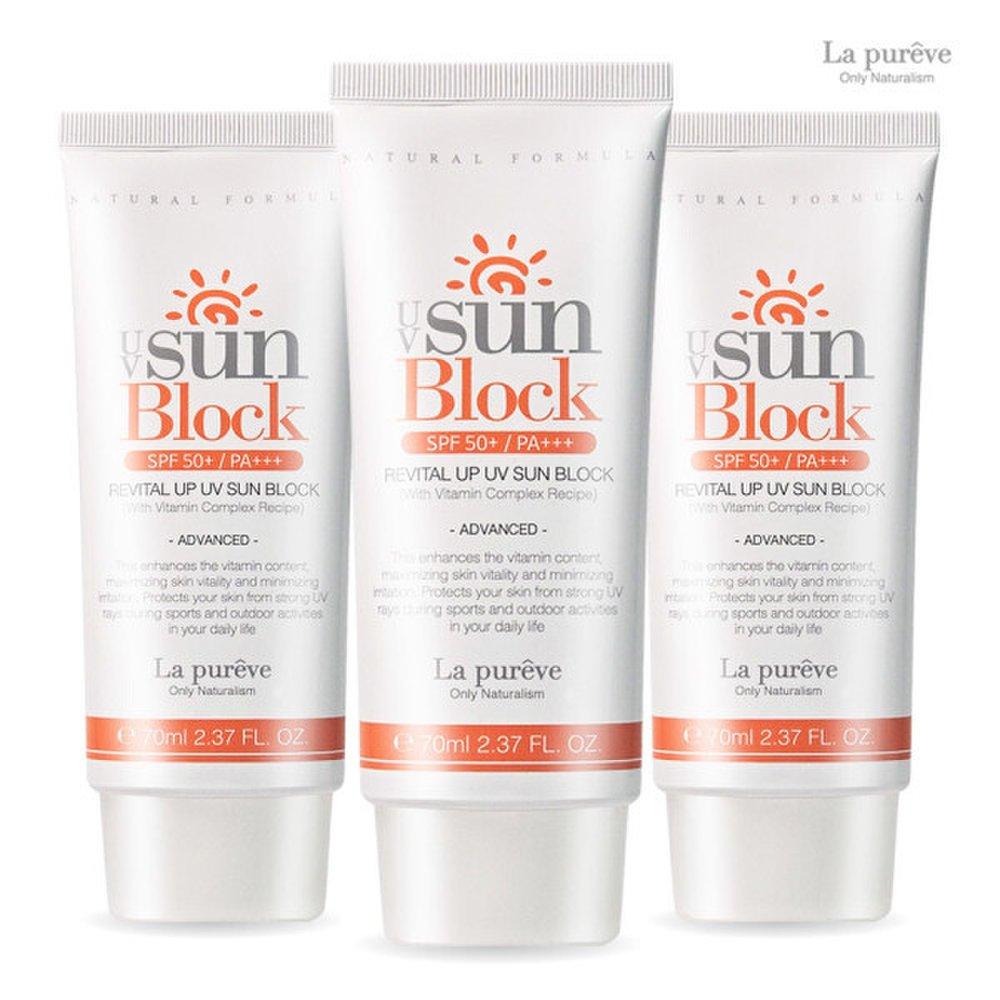 

LA PUREVE Daily Revital Sun Cream 70 мл SPF50+ PA+++ 70 мл набор из 3 шт.