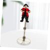 Abaodam Set of 4 Plastic Figure Stands, Display Racks, Model Figurine Shelves, Tabletop Stable, for Collectors