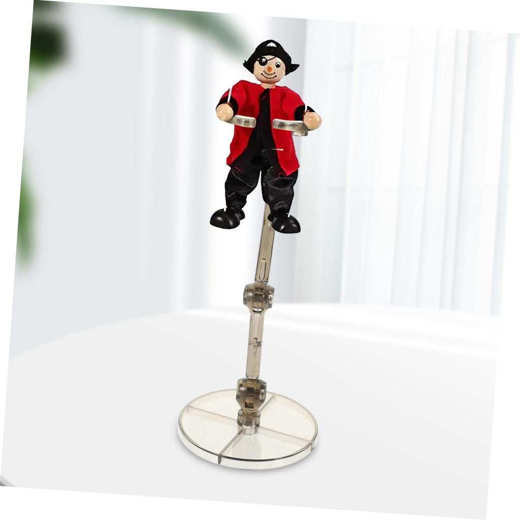 Abaodam Set of 4 Plastic Figure Stands, Display Racks, Model Figurine Shelves, Tabletop Stable, for Collectors