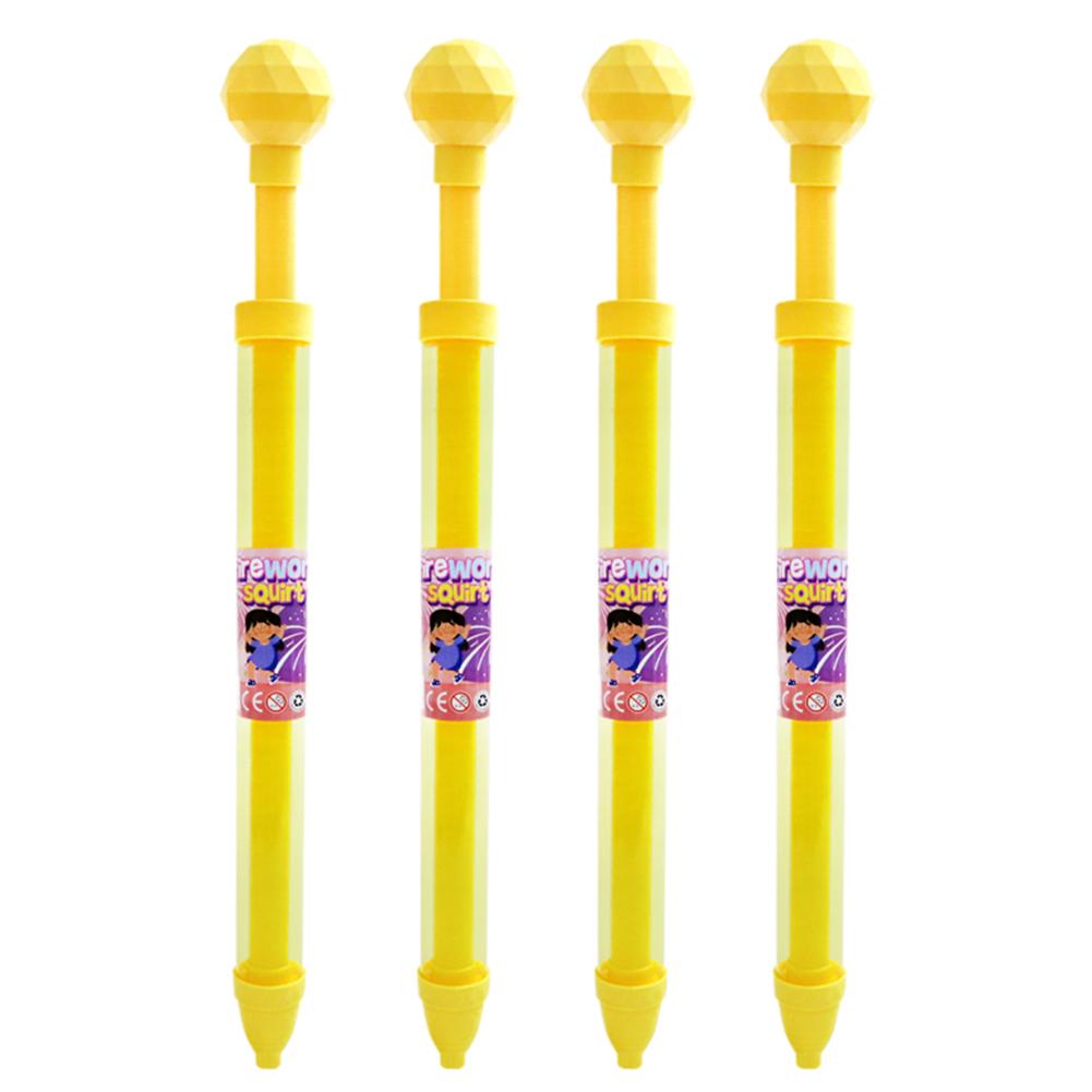 4pcs Fireworks Water Gun Spraying Toys Children's Pull-Out Water Sprinkler Toy for Outdoor Beach Summer Swimming Party Favor
