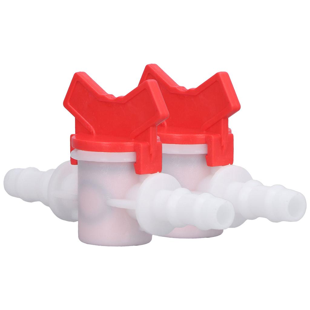 2Pcs Flow Control Valve Water Stop Controller Regulator ABS Switch Accessory Set Kit 10mm   0.39in