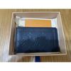 Used LOUIS VUITTON Navy Card Case