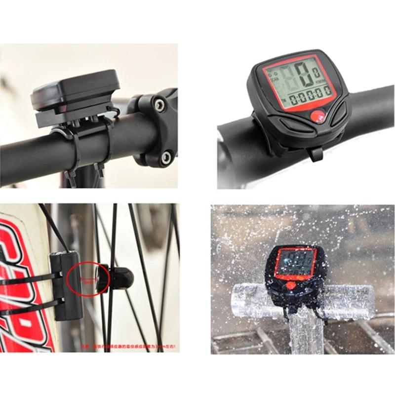 Waterproof Bicycle Bike Cycle Lcd Display Digital Computer Speedometer Cycling Computer